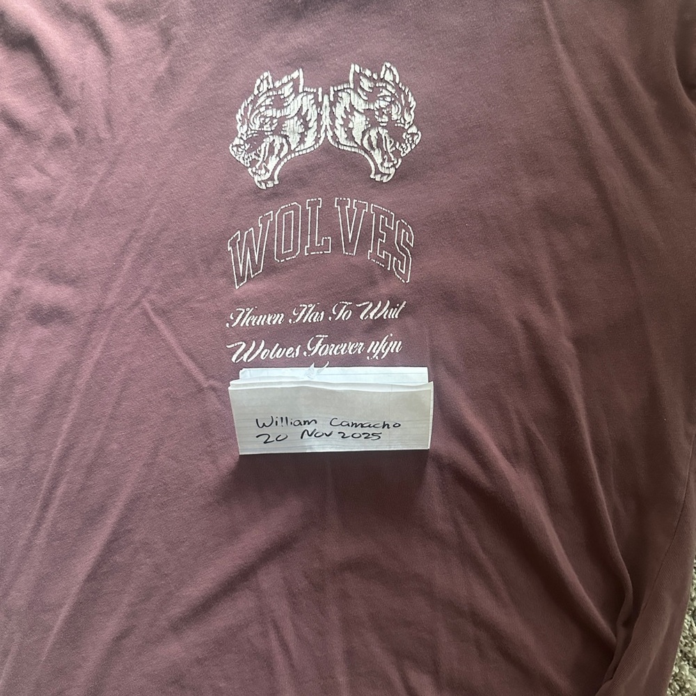 Darc Sport Burgundy Wolves Tee